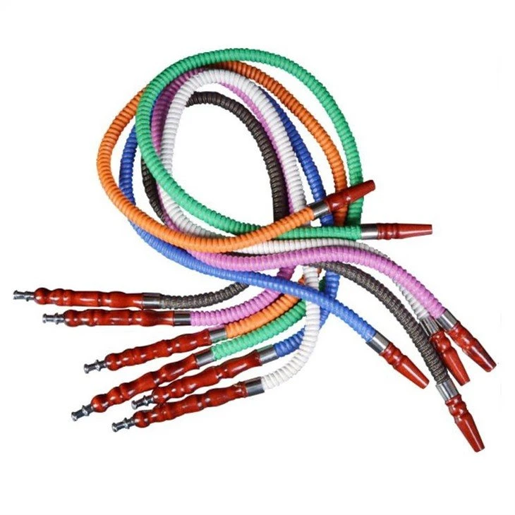 silicone custom logo hookah hose-2